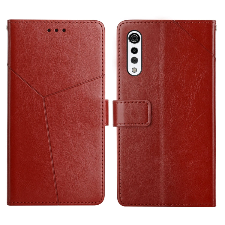 Custodia per telefono in pelle flip orizzontale con cuciture a Y, For LG K22, For LG K42, For LG K52 / K62, For LG Velvet 2 Pro
