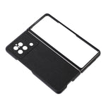 Custodia per telefono in PU con struttura in legno, For vivo X Fold Precise Hole