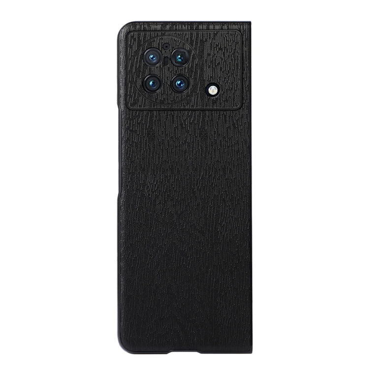 Custodia per telefono in PU con struttura in legno, For vivo X Fold Precise Hole