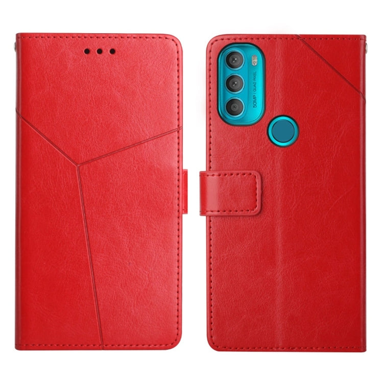 Custodia per telefono in pelle flip orizzontale con cuciture a Y, For Motorola Moto G71 5G, For Motorola Moto G200 5G