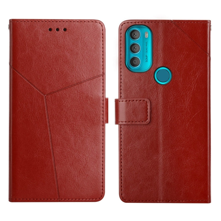 Custodia per telefono in pelle flip orizzontale con cuciture a Y, For Motorola Moto G71 5G, For Motorola Moto G200 5G