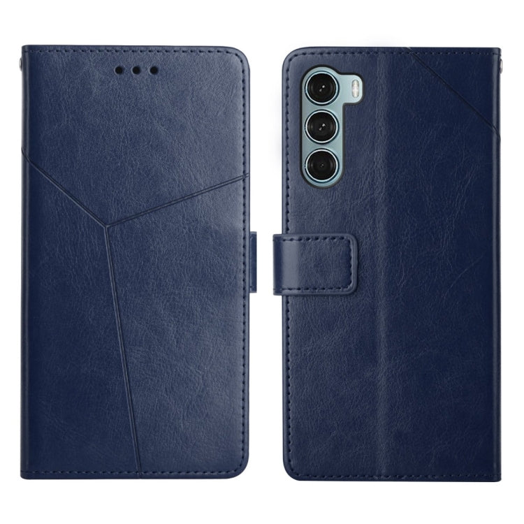 Custodia per telefono in pelle flip orizzontale con cuciture a Y, For Motorola Moto G71 5G, For Motorola Moto G200 5G