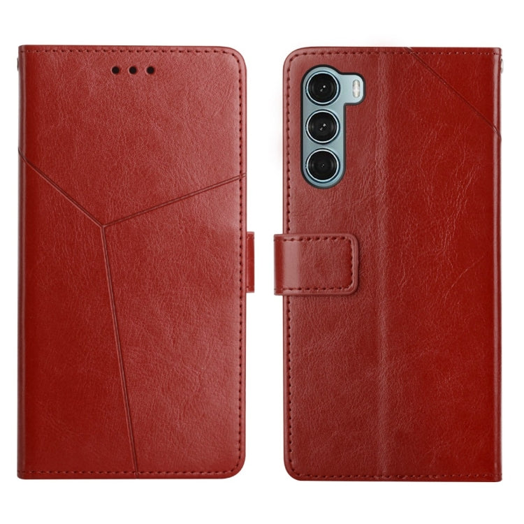 Custodia per telefono in pelle flip orizzontale con cuciture a Y, For Motorola Moto G71 5G, For Motorola Moto G200 5G