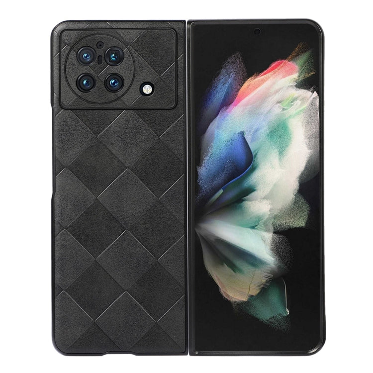 Custodia per telefono in PU scozzese intrecciata, For vivo X Fold Precise Hole, For vivo X Note