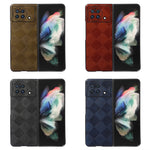 Custodia per telefono in PU scozzese intrecciata, For vivo X Fold Precise Hole, For vivo X Note