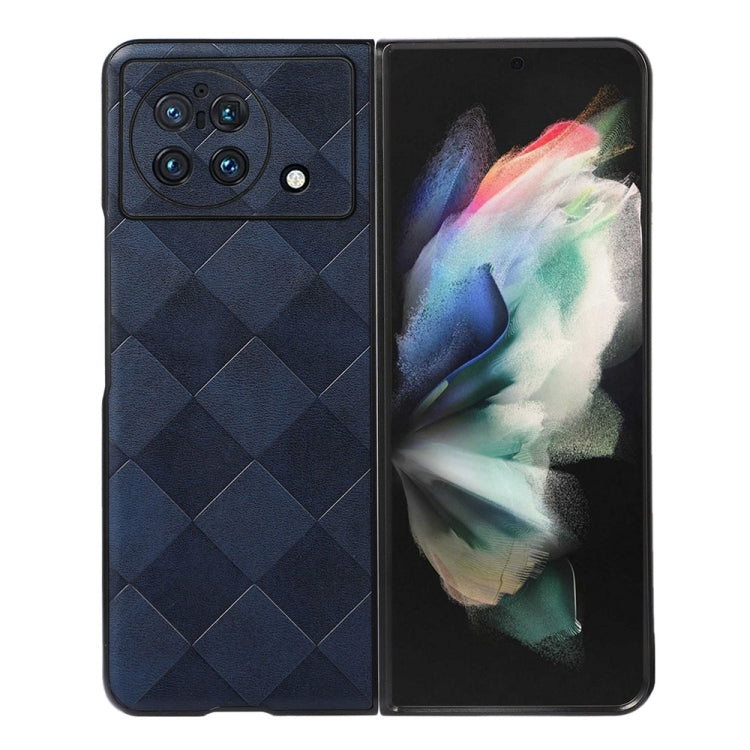 Custodia per telefono in PU scozzese intrecciata, For vivo X Fold Precise Hole, For vivo X Note