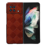 Custodia per telefono in PU scozzese intrecciata, For vivo X Fold Precise Hole, For vivo X Note