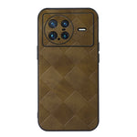 Custodia per telefono in PU scozzese intrecciata, For vivo X Fold Precise Hole, For vivo X Note