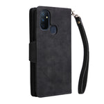 Rivetto Fibbia 9 carte Custodia per telefono in pelle a tre pieghe, For OnePlus Nord N100, For OnePlus 7, For OnePlus 7 Pro, For OnePlus 7T