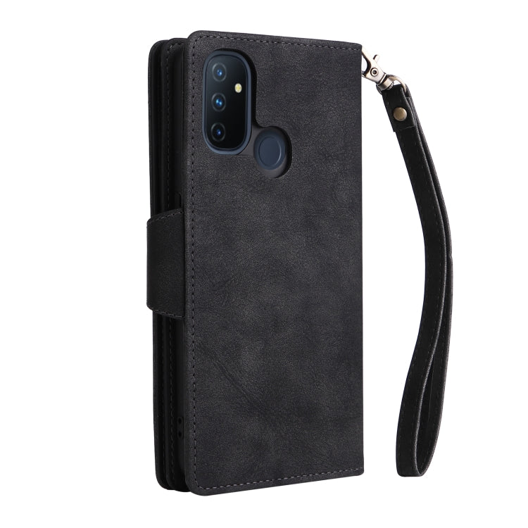 Rivetto Fibbia 9 carte Custodia per telefono in pelle a tre pieghe, For OnePlus Nord N100, For OnePlus 7, For OnePlus 7 Pro, For OnePlus 7T