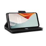 Rivetto Fibbia 9 carte Custodia per telefono in pelle a tre pieghe, For OnePlus Nord N100, For OnePlus 7, For OnePlus 7 Pro, For OnePlus 7T