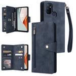 Rivetto Fibbia 9 carte Custodia per telefono in pelle a tre pieghe, For OnePlus Nord N100, For OnePlus 7, For OnePlus 7 Pro, For OnePlus 7T