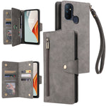Rivetto Fibbia 9 carte Custodia per telefono in pelle a tre pieghe, For OnePlus Nord N100, For OnePlus 7, For OnePlus 7 Pro, For OnePlus 7T