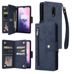 Rivetto Fibbia 9 carte Custodia per telefono in pelle a tre pieghe, For OnePlus Nord N100, For OnePlus 7, For OnePlus 7 Pro, For OnePlus 7T