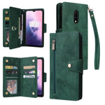 Rivetto Fibbia 9 carte Custodia per telefono in pelle a tre pieghe, For OnePlus Nord N100, For OnePlus 7, For OnePlus 7 Pro, For OnePlus 7T