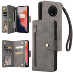 Rivetto Fibbia 9 carte Custodia per telefono in pelle a tre pieghe, For OnePlus Nord N100, For OnePlus 7, For OnePlus 7 Pro, For OnePlus 7T
