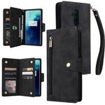 Rivetto Fibbia 9 carte Custodia per telefono in pelle a tre pieghe, For OnePlus 7T Pro, For OnePlus 8, For OnePlus 8 Pro, For OnePlus Nord