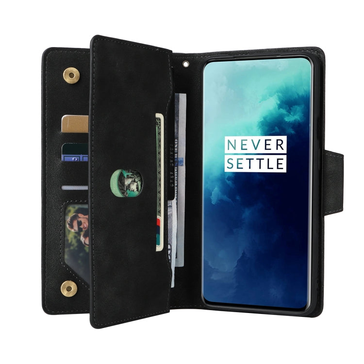 Rivetto Fibbia 9 carte Custodia per telefono in pelle a tre pieghe, For OnePlus 7T Pro, For OnePlus 8, For OnePlus 8 Pro, For OnePlus Nord