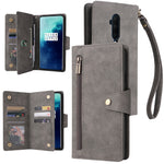 Rivetto Fibbia 9 carte Custodia per telefono in pelle a tre pieghe, For OnePlus 7T Pro, For OnePlus 8, For OnePlus 8 Pro, For OnePlus Nord