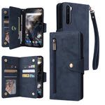 Rivetto Fibbia 9 carte Custodia per telefono in pelle a tre pieghe, For OnePlus 7T Pro, For OnePlus 8, For OnePlus 8 Pro, For OnePlus Nord