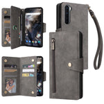 Rivetto Fibbia 9 carte Custodia per telefono in pelle a tre pieghe, For OnePlus 7T Pro, For OnePlus 8, For OnePlus 8 Pro, For OnePlus Nord