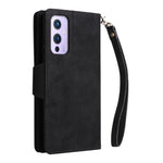 Rivetto Fibbia 9 carte Custodia per telefono in pelle a tre pieghe, For OnePlus 9, For OnePlus 9 Pro, For OnePlus Nord 2