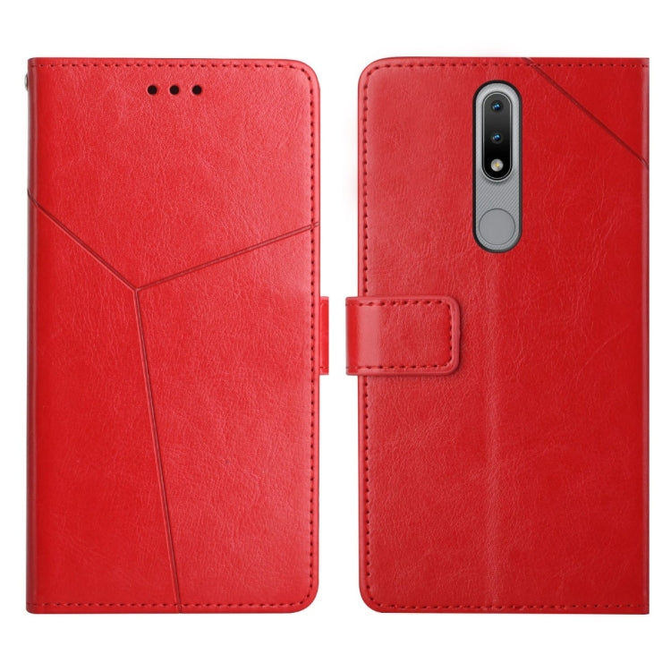 Custodia per telefono in pelle flip orizzontale con cuciture a Y, For Nokia G50 5G, For Nokia 1.4, For Nokia 2.4, For Nokia 5.4