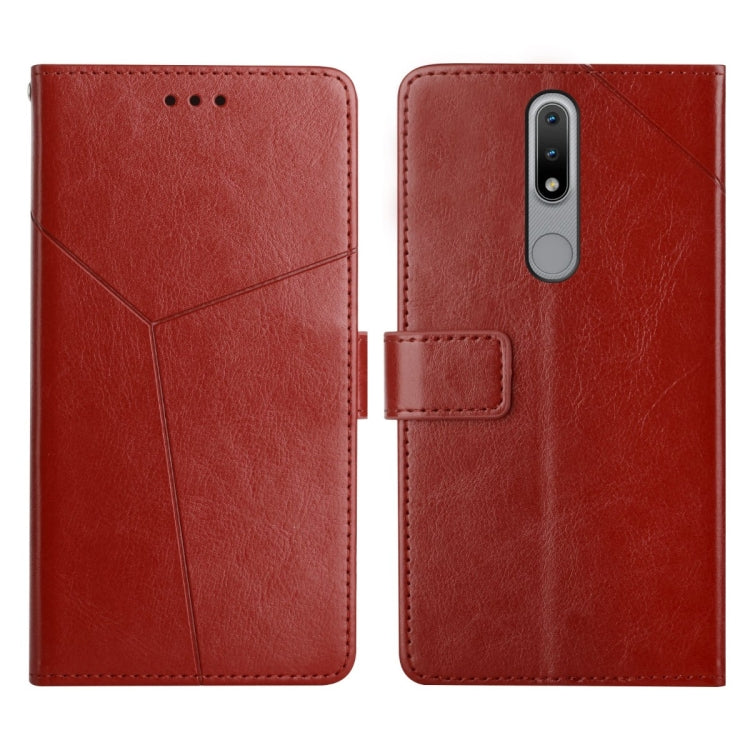 Custodia per telefono in pelle flip orizzontale con cuciture a Y, For Nokia G50 5G, For Nokia 1.4, For Nokia 2.4, For Nokia 5.4