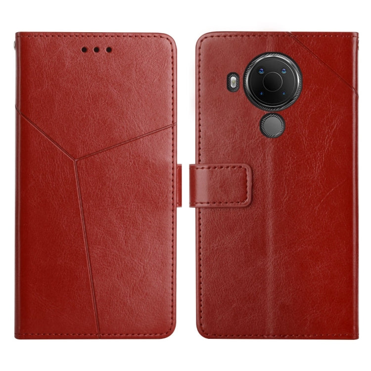 Custodia per telefono in pelle flip orizzontale con cuciture a Y, For Nokia G50 5G, For Nokia 1.4, For Nokia 2.4, For Nokia 5.4