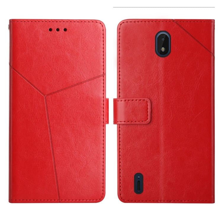 Custodia per telefono in pelle flip orizzontale con cuciture a Y, For Nokia C01 Plus, For Nokia C10 / C20, For Nokia C20 Plus, For Nokia C30