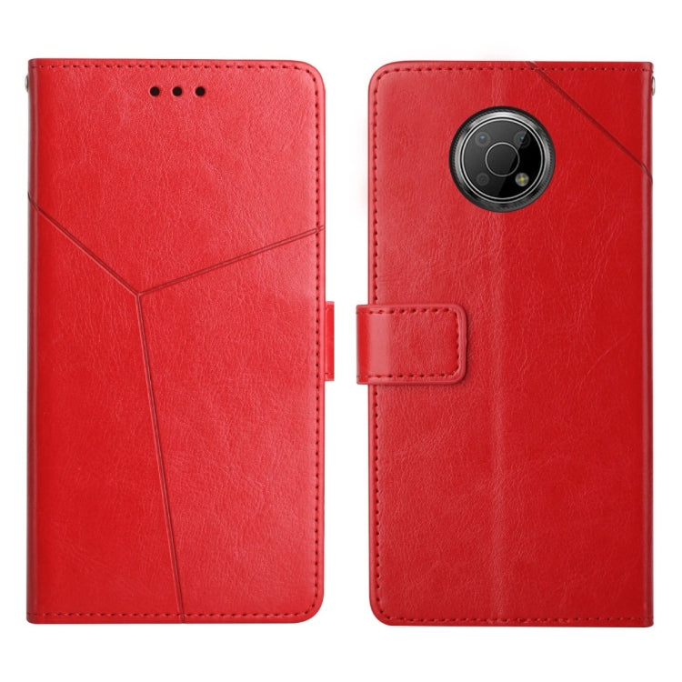 Custodia per telefono in pelle flip orizzontale con cuciture a Y, For Nokia G300, For Nokia X10 / X20, For Nokia XR20