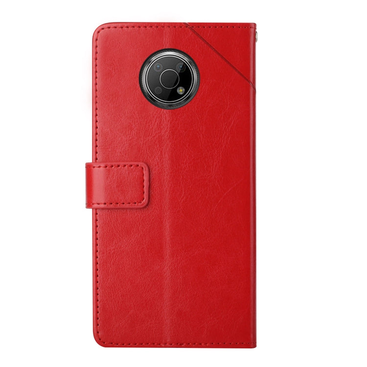 Custodia per telefono in pelle flip orizzontale con cuciture a Y, For Nokia G300, For Nokia X10 / X20, For Nokia XR20