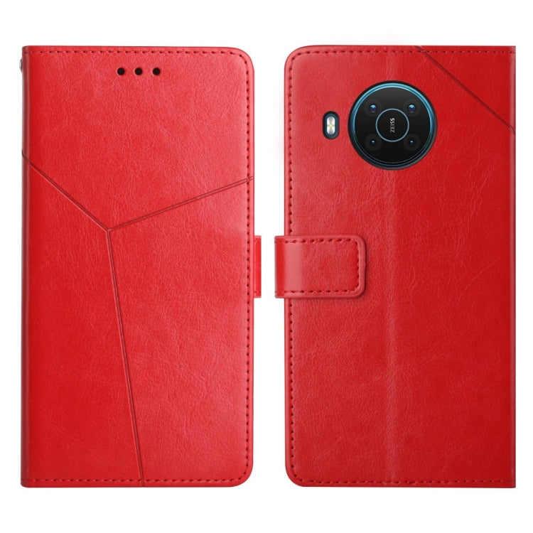 Custodia per telefono in pelle flip orizzontale con cuciture a Y, For Nokia G300, For Nokia X10 / X20, For Nokia XR20