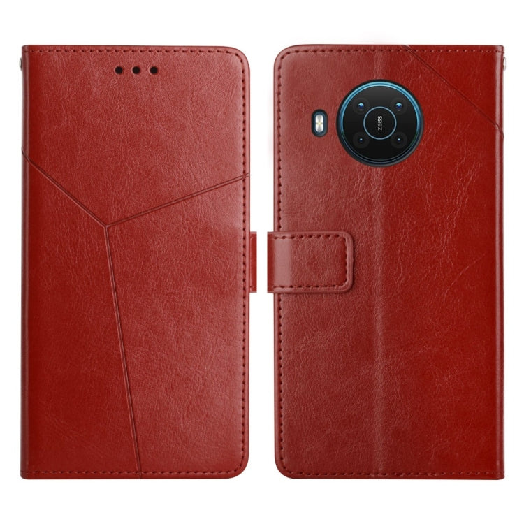 Custodia per telefono in pelle flip orizzontale con cuciture a Y, For Nokia G300, For Nokia X10 / X20, For Nokia XR20