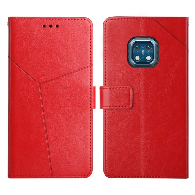 Custodia per telefono in pelle flip orizzontale con cuciture a Y, For Nokia G300, For Nokia X10 / X20, For Nokia XR20