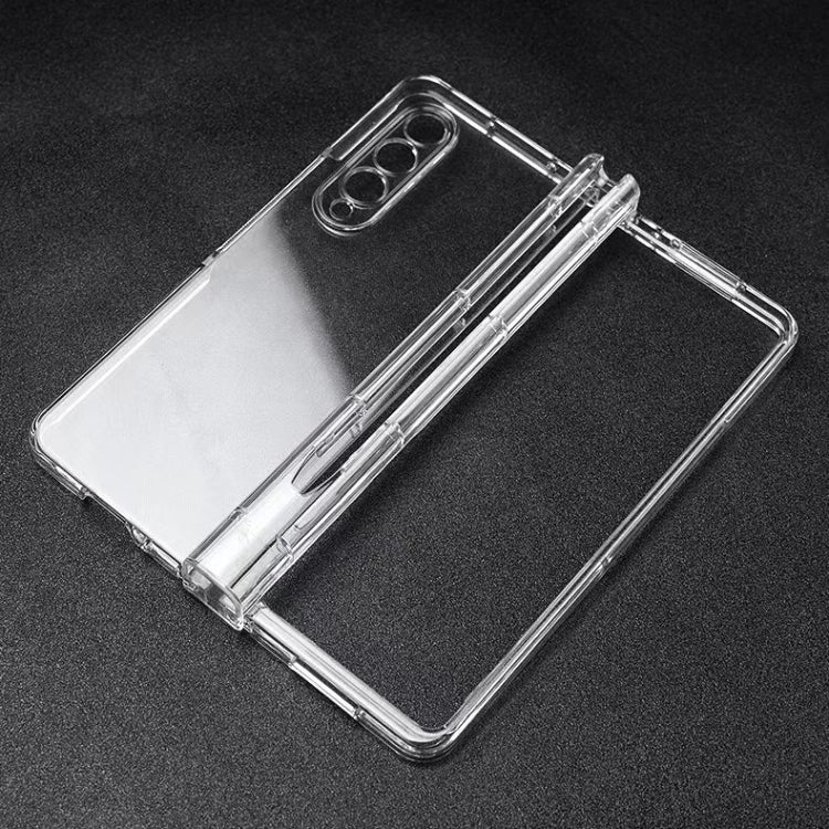 Custodia protettiva antiurto per telefono in TPU + PC con slot per penna, For Samsung Galaxy Z Fold3 5G