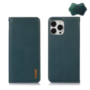 KHAZNEH Custodia per telefono in pelle di vacchetta con strato superiore nappa, For iPhone 13 Pro, For iPhone 13 Pro Max, For iPhone 12 Pro Max