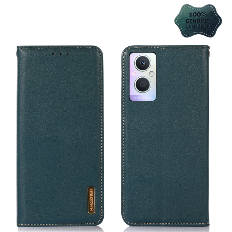 KHAZNEH Custodia per telefono in pelle di vacchetta con strato superiore nappa, For OPPO A96 5G CN Version / Reno7 Z 5G, For OPPO Find X5 5G, For OPPO Find X5 Pro 5G, For OPPO Realme 9 Pro+, For OPPO Realme 9 Pro, For OPPO Realme 9i/A36 4G/A76 4G/A96 4...