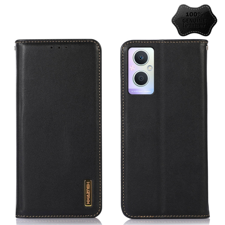 KHAZNEH Custodia per telefono in pelle di vacchetta con strato superiore nappa, For OPPO A96 5G CN Version / Reno7 Z 5G, For OPPO Find X5 5G, For OPPO Find X5 Pro 5G, For OPPO Realme 9 Pro+, For OPPO Realme 9 Pro, For OPPO Realme 9i/A36 4G/A76 4G/A96 4...