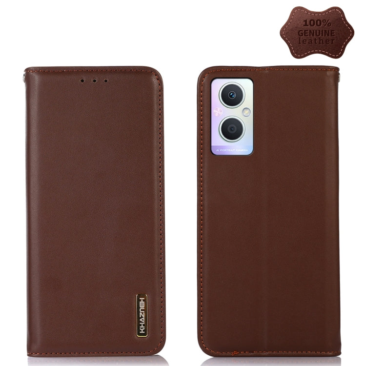 KHAZNEH Custodia per telefono in pelle di vacchetta con strato superiore nappa, For OPPO A96 5G CN Version / Reno7 Z 5G, For OPPO Find X5 5G, For OPPO Find X5 Pro 5G, For OPPO Realme 9 Pro+, For OPPO Realme 9 Pro, For OPPO Realme 9i/A36 4G/A76 4G/A96 4...