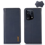 KHAZNEH Custodia per telefono in pelle di vacchetta con strato superiore nappa, For OPPO A96 5G CN Version / Reno7 Z 5G, For OPPO Find X5 5G, For OPPO Find X5 Pro 5G, For OPPO Realme 9 Pro+, For OPPO Realme 9 Pro, For OPPO Realme 9i/A36 4G/A76 4G/A96 4...