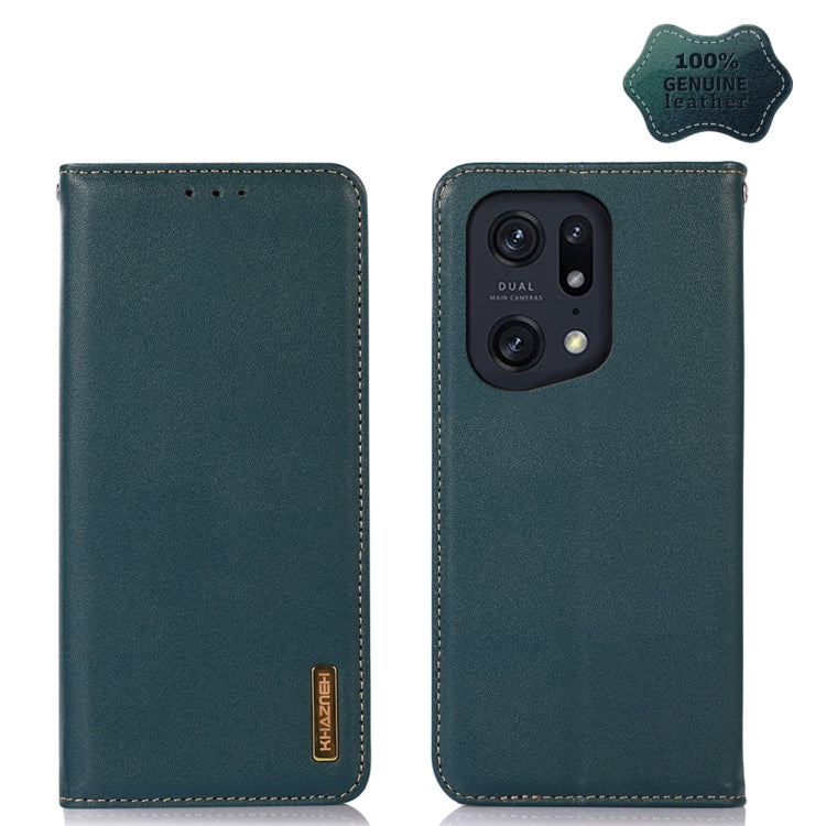 KHAZNEH Custodia per telefono in pelle di vacchetta con strato superiore nappa, For OPPO A96 5G CN Version / Reno7 Z 5G, For OPPO Find X5 5G, For OPPO Find X5 Pro 5G, For OPPO Realme 9 Pro+, For OPPO Realme 9 Pro, For OPPO Realme 9i/A36 4G/A76 4G/A96 4...