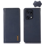 KHAZNEH Custodia per telefono in pelle di vacchetta con strato superiore nappa, For OPPO A96 5G CN Version / Reno7 Z 5G, For OPPO Find X5 5G, For OPPO Find X5 Pro 5G, For OPPO Realme 9 Pro+, For OPPO Realme 9 Pro, For OPPO Realme 9i/A36 4G/A76 4G/A96 4...