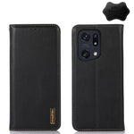 KHAZNEH Custodia per telefono in pelle di vacchetta con strato superiore nappa, For OPPO A96 5G CN Version / Reno7 Z 5G, For OPPO Find X5 5G, For OPPO Find X5 Pro 5G, For OPPO Realme 9 Pro+, For OPPO Realme 9 Pro, For OPPO Realme 9i/A36 4G/A76 4G/A96 4...
