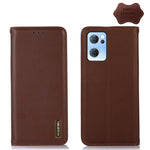 KHAZNEH Custodia per telefono in pelle di vacchetta con strato superiore nappa, For OPPO A96 5G CN Version / Reno7 Z 5G, For OPPO Find X5 5G, For OPPO Find X5 Pro 5G, For OPPO Realme 9 Pro+, For OPPO Realme 9 Pro, For OPPO Realme 9i/A36 4G/A76 4G/A96 4...