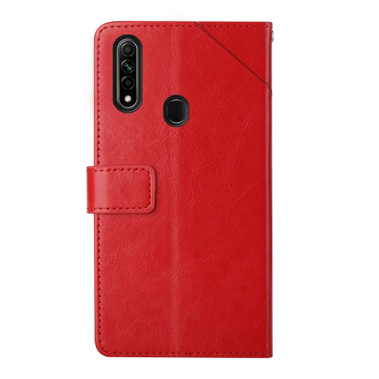Custodia per telefono in pelle flip orizzontale con cuciture a Y, For OPPO A8 / A31, For OPPO A9 2020, For OPPO A15 / A15s, For OPPO A92 / A52
