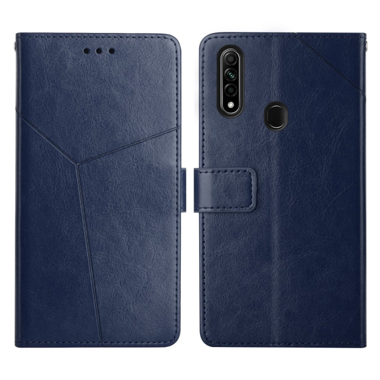 Custodia per telefono in pelle flip orizzontale con cuciture a Y, For OPPO A8 / A31, For OPPO A9 2020, For OPPO A15 / A15s, For OPPO A92 / A52