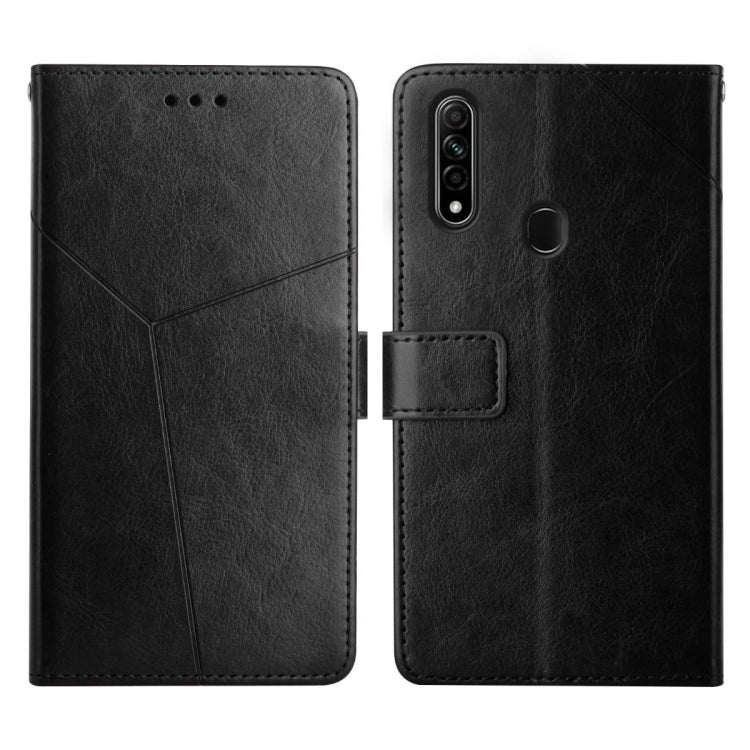 Custodia per telefono in pelle flip orizzontale con cuciture a Y, For OPPO A8 / A31, For OPPO A9 2020, For OPPO A15 / A15s, For OPPO A92 / A52