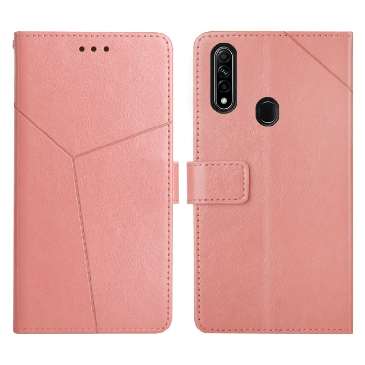 Custodia per telefono in pelle flip orizzontale con cuciture a Y, For OPPO A8 / A31, For OPPO A9 2020, For OPPO A15 / A15s, For OPPO A92 / A52