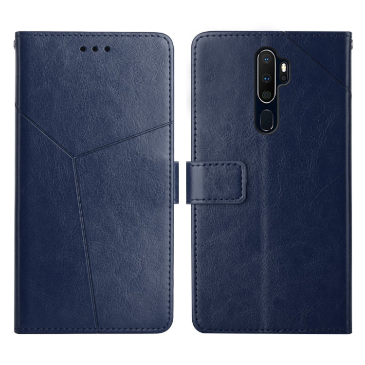 Custodia per telefono in pelle flip orizzontale con cuciture a Y, For OPPO A8 / A31, For OPPO A9 2020, For OPPO A15 / A15s, For OPPO A92 / A52